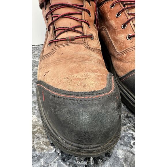 Mens Sz 11 RED WING Brown Waterproof Boots Steel Toe ASTM F2413-11 main image 15